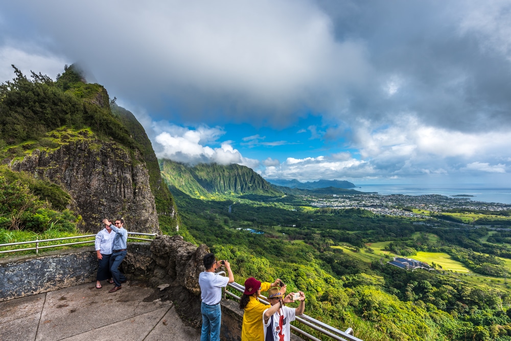 Famous Pali Lookout Honolulu, Hawaii