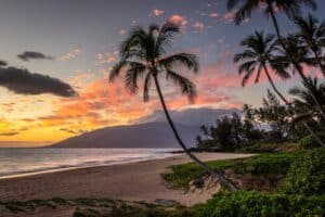 Hawaiian sunset, Kihei, Maui, Hawaii
