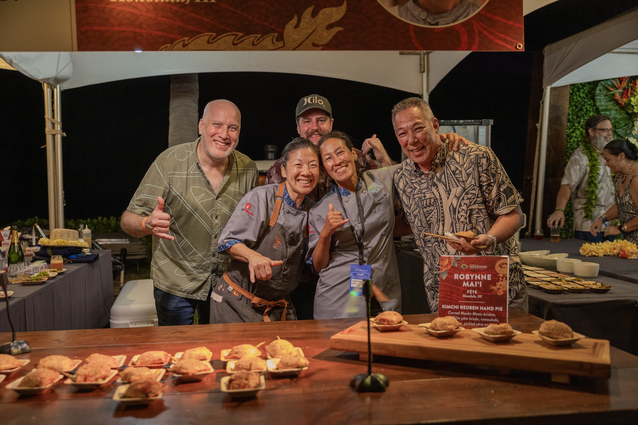 chefs at event at hawaii food and wine festival hawaii island