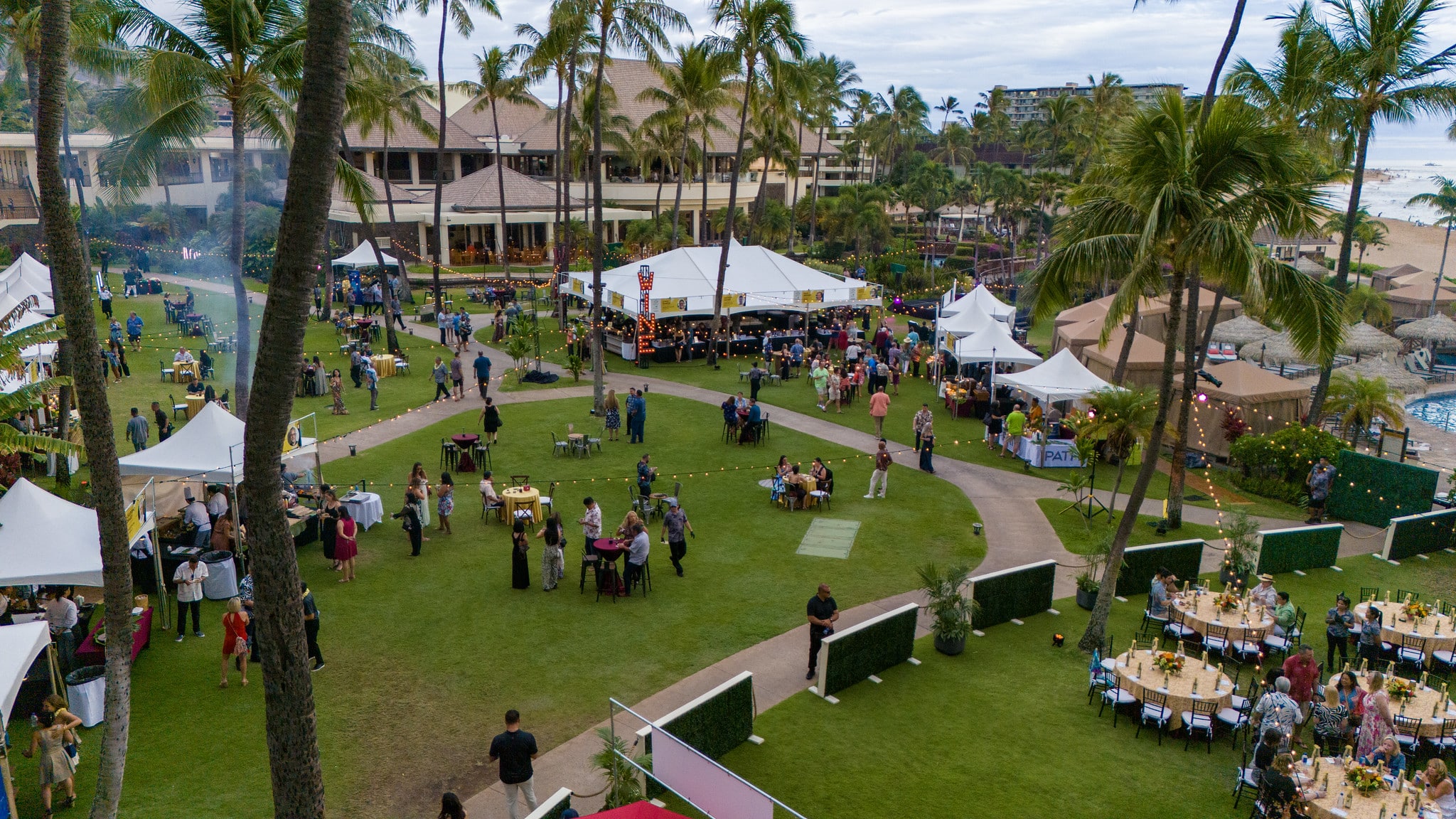 Hawaii Food & Wine Festival outside event at Sheraton Resort on Maui