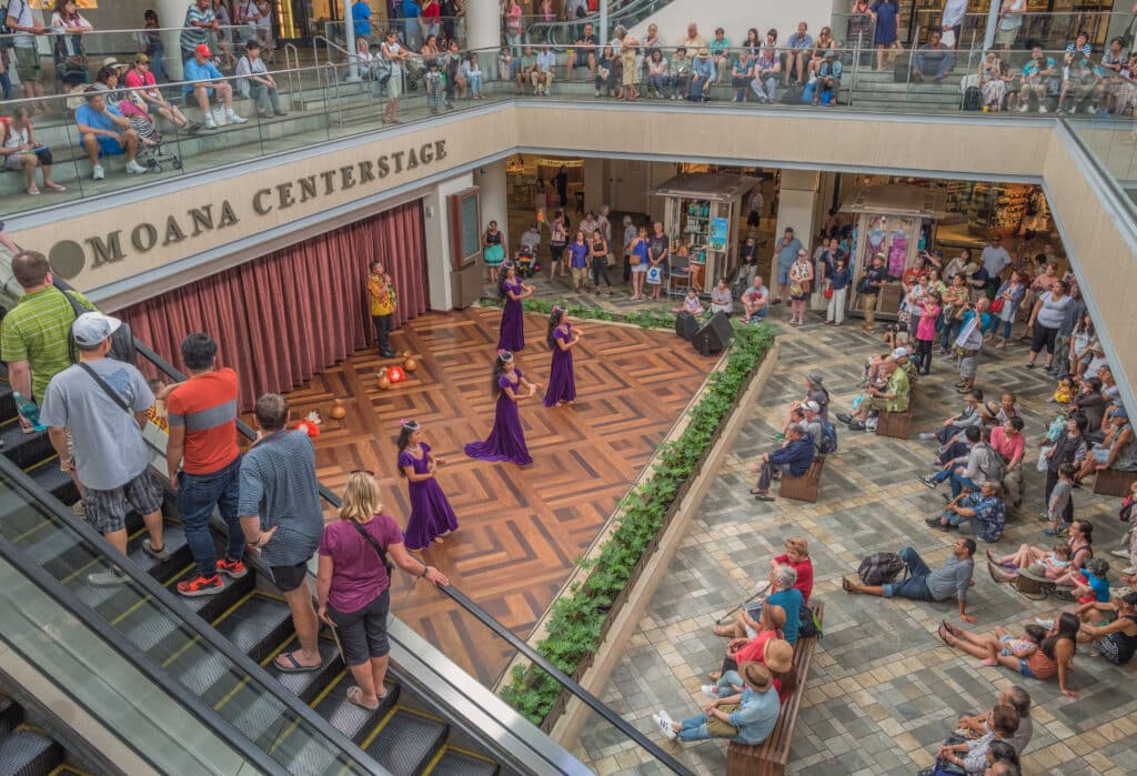 Hula dancers and shoppers enjoy the new expanded Ala Moana Shopping Center632172920 hateii hawiia hawaii. hawaiii hawiaii hwaii hawaai hawall hawii hawwai hawwaii hawwii hiwaii haiwaii hawia hawwi