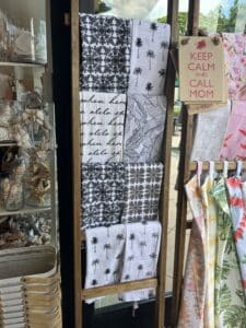 Dishtowels on display at SoHa Living
