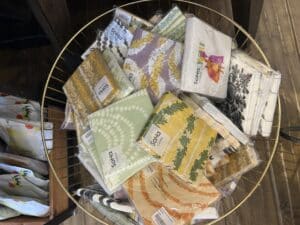 Paper napkins on display at SoHa Living