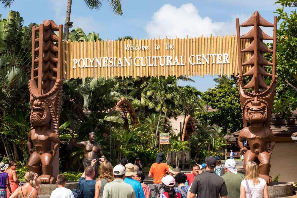 Polynesian Cultural Center entrance