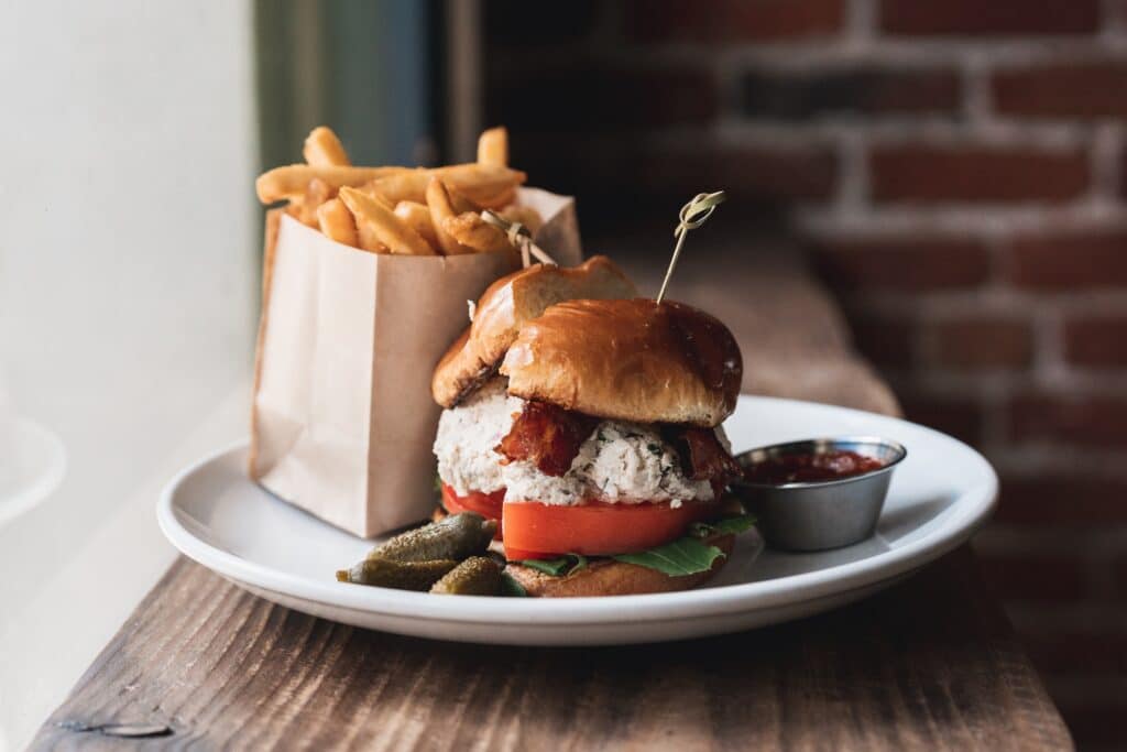 Smoked Ono Club. Courtesy of Fete Restaurant. Culinary tour of Oʻahu.